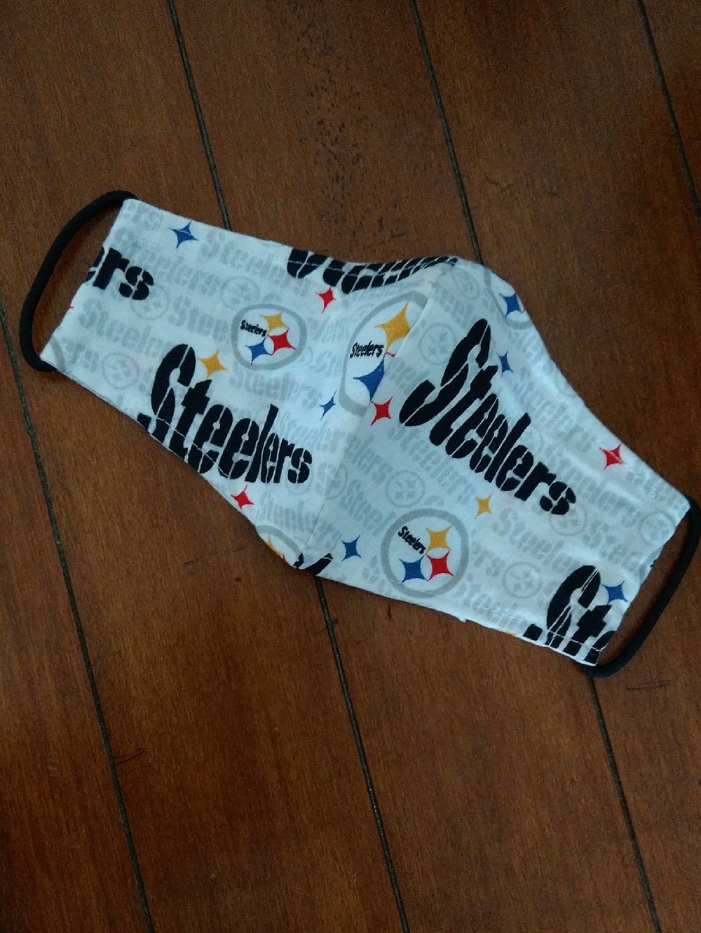 NEW Child Pittsburgh Steelers Face Mask - White with Team Logos